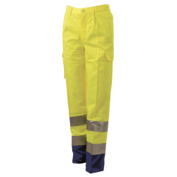 PANTALONE MULTITASCHE AV BICOLORE FUSTAGNO