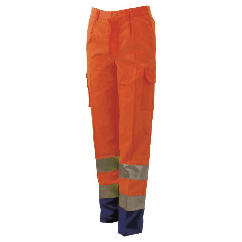 PANTALONE MULTITASCHE AV BICOLORE FUSTAGNO