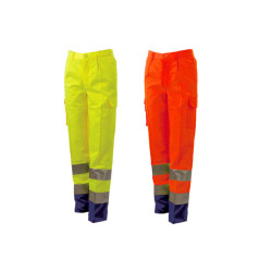 PANTALONE MULTITASCHE AV BICOLORE FUSTAGNO