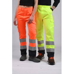 PANTALONE MULTITASCHE AV BICOLORE FUSTAGNO