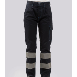 PANTALONE COTONE MASSAUA CON BANDE