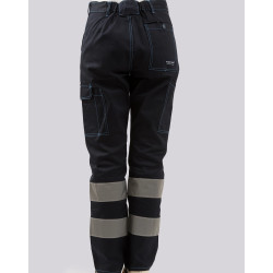 PANTALONE COTONE MASSAUA CON BANDE