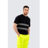 T-SHIRT BLU CON BANDE