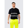 T-SHIRT BLU CON BANDE