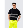 T-SHIRT BLU CON BANDE