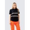 POLO MANICA CORTA BLU CON BANDE
